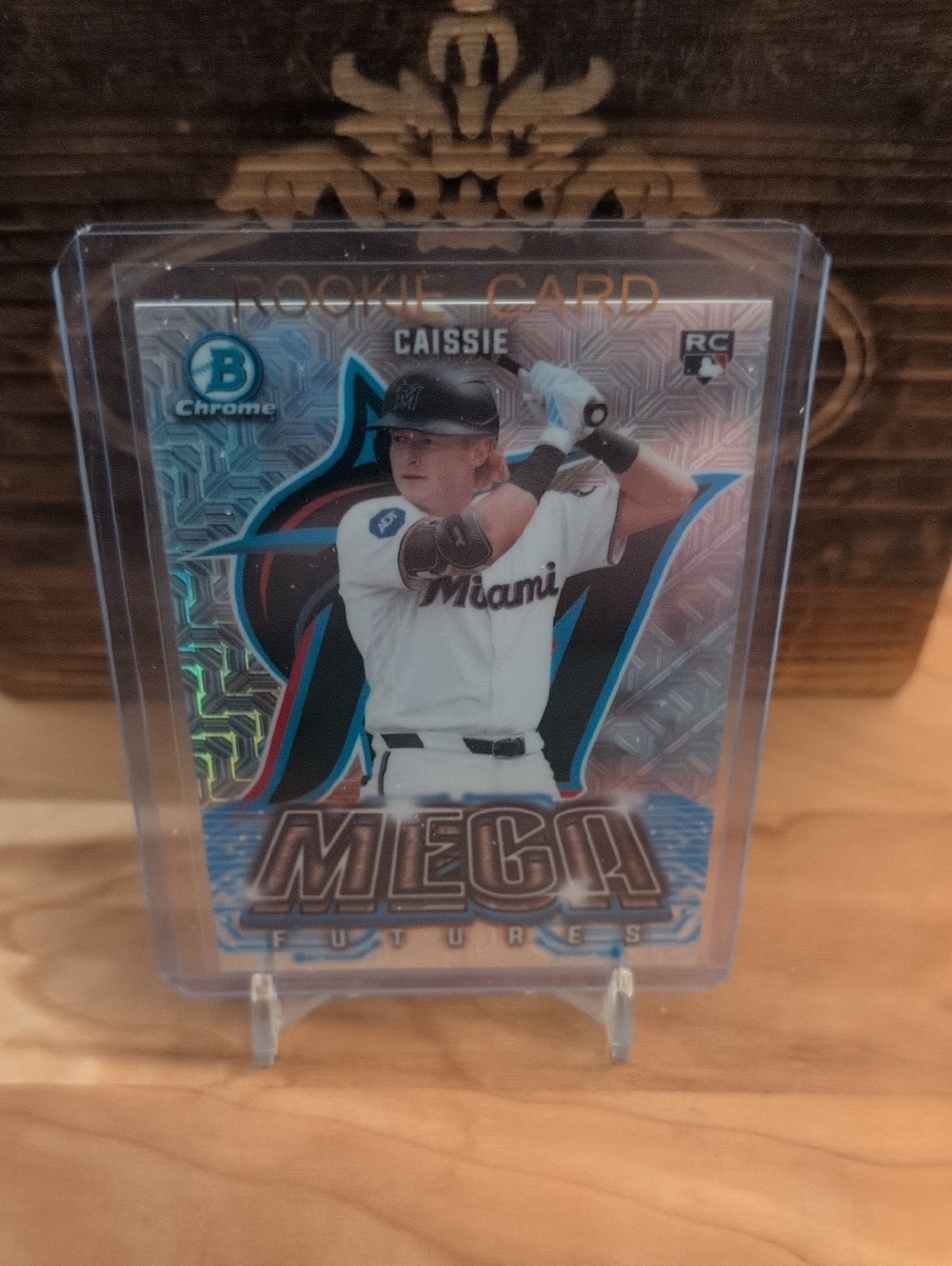 2026 Bowman Chrome Owen Caissie Mega Futures Rookie Card Mojo Refractor Marlins